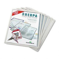 Duarable Office Products Corp. Sherpa® Display Presentation System Panels, Gray Border, 5/Set (DBL566610)