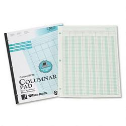 Wilson Jones/Acco Brands Inc. Side-Punched Columnar Pad, 11 x 8-1/2, Eight 6-Unit Columns, Both Sides Alike (WLJG7208A)