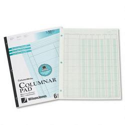 Wilson Jones/Acco Brands Inc. Side-Punched Columnar Pad, 11 x 8-1/2, Six 6-Unit Columns, Both Sides Alike (WLJG7206A)
