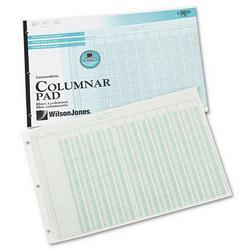 Wilson Jones/Acco Brands Inc. Side-Punched Columnar Pad, 11x16-3/8, 13 8-Unit Columns, Perfed Heading, 1 Side (WLJG7213A)