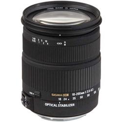 Sigma 18-200mm f3.5-6.3 DC OS Zoom Lens - 0.25x - f/3.5 to 6.3