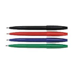Pentel Of America Sign Pens, Fiber Tip, Fine, Green Barrel, Green Ink (PENS520D)