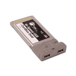 SIIG INC Siig Dual Port USB 2.0 CardBus Adapter - 2 x 4-pin USB 2.0 - USB