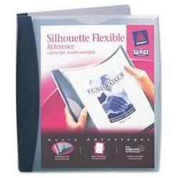 Avery-Dennison Silhouette Flexible Poly View Binder, 1 Capacity, Dark Blue (AVE17232)