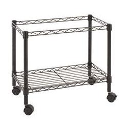 ALERA Single Tier Rolling File Cart, 26w x 14d x 30h, Black (ALEFW601426BL)