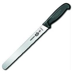 Victorinox Slicer, Wavy, Black Fibrox, 10 In.