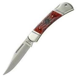 Wrangler Small Lockback, Red Picked Bone Handle, Plain