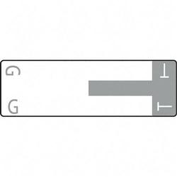 Smead Manufacturing Co. Smead AlphaZ NCC Color Coded Name Labels - 3.12 Width x 1.15 Length - Gray