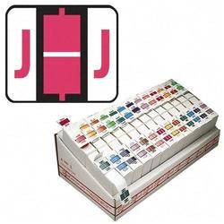 Smead Manufacturing Co. Smead Bar Style Color Coded Alphabetic Labels - 1.25 Width x 1 Length - Red (67080)