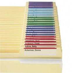 Smead Manufacturing Co. Smead Viewables Color Labeling System - 1.25 Width x 3.43 Length - White