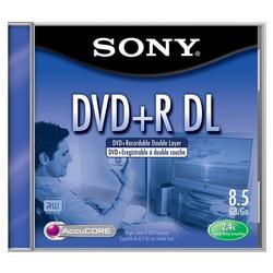 Sony 2.4x DVD+R Media - 8.5GB - 1 Pack