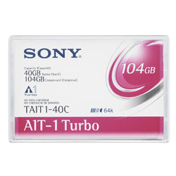 SONY CORPORATION - RECORDING MEDIA Sony AIT-1 Turbo 8mm 40/104GB Tape Cartridge