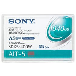 Sony AIT-5 WORM Tape Cartridge - AIT AIT-5 - 400GB (Native)/1040GB (Compressed)