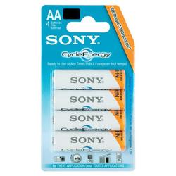 Sony Batteries Sony Cycle Energy Nickel Metal Hydride General Purpose Battery - Nickel-Metal Hydride (NiMH) - 1.2V DC - General Purpose Battery (NH-AAB4K)