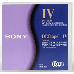 Sony DLTtape IV Tape Cartridge - DLT DLTtapeIV - 40GB (Native)/80GB (Compressed) DLT 8000, 35GB (Native)/70GB (Compressed) DLT 7000