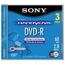 Sony DVD-R Double Sided Media - 2.8GB - 3 Pack