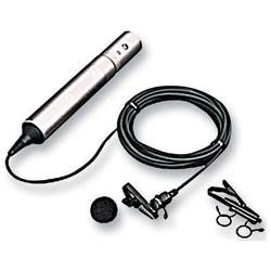 Sony ECM-44 Series ECM-44BC Omni-Directional Electret Condenser Microphone - Electret - Lapel - 40Hz to 15kHz - Cable - Black
