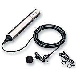 Sony ECM-44 Series ECM-44BC Omni-Directional Electret Condenser Microphone - Electret - Lapel - 40Hz to 15kHz - Cable - Black