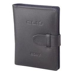 Sony PEGA CLIE PDA Case - Book Fold - Leather - Black