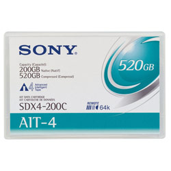 SONY CORPORATION - RECORDING MEDIA Sony SDX 4-200C - AIT 200 GB Storage Media