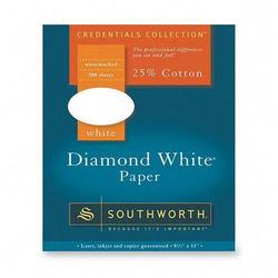 Southworth Company Southworth Diamond White Paper - Letter - 8.5 x 11 - 24lb - Wove - 500 x Sheet