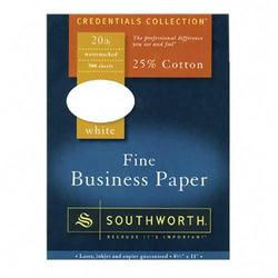 Southworth Company Southworth Fine Business Paper - Legal - 8.5 x 14 - 20lb - Wove - 500 x Sheet