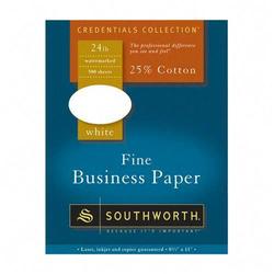 Southworth Company Southworth Fine Business Paper - Letter - 8.5 x 11 - 24lb - Wove - 500 x Sheet (404C)