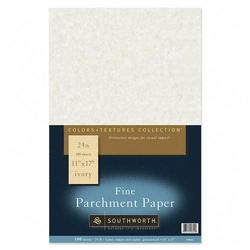 Southworth Company Southworth Fine Parchment Paper - 11 x 17 - 24lb - Parchment - 100 x Sheet - Ivory