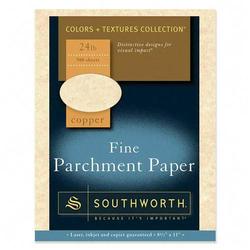 Southworth Company Southworth Fine Parchment Paper - Letter - 8.5 x 11 - 24lb - Parchment - 500 x Sheet - Copper