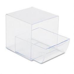 RubberMaid Spacemaker™ Plastic Cube Supplies Organizer with Drawer, 6w x 7-3/8d x 6h, Clear (RUB29892)