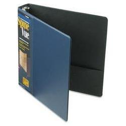 Cardinal Brands Inc. SpineVue® Round Ring View Binder, 1-1/2 Capacity, Navy (CRD16702)