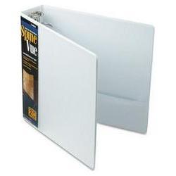 Cardinal Brands Inc. SpineVue® Round Ring View Binder, 2 Capacity, White (CRD16803)