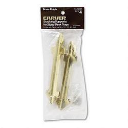 Carver Wood Products Stacking Supports, 4/Set, Brass (CVRCW07256)