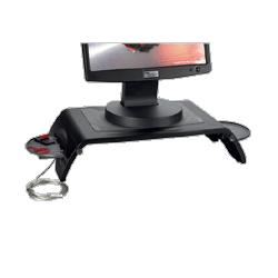 Compucessory Stand,F/LCD/Notebook,Left/Right Shelves,13 x12 x4-3/4 ,Black (CCS55801)