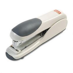 Max Usa Corp. Standard Flat Clinch 30-Sheet Stapler, Gray (MXBHD50DFGY)