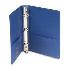 Wilson Jones/Acco Brands Inc. Standard Round Ring Binder with Label Holde, 1 Capacity, Dark Blue (WLJ36410NBL)