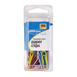 Swingline/Acco Brands Inc. Standard Vinyl Paper Clips, 150/CD, AST (SWI71749)