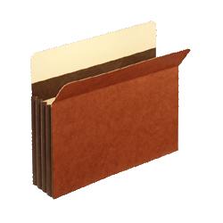 Globe Weis/Cardinal Brands Inc. Standard Width Accordion™ Pockets, Heavy-Duty, Letter, 3-1/2 Expansion, 25/Box (GLWC1524EHD)