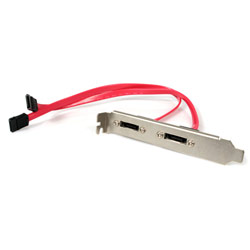 STARTECH.COM StarTech 2 port SATA to ESATA Slot Plate M/F