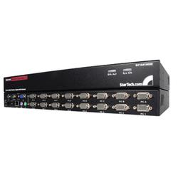 STARTECH.COM Startech.com 16-Port Digital KVM Switch over IP - 16 x 1, x 1 - 16 x HD-15 Keyboard/Mouse/Video - 1U - Rack-mountable