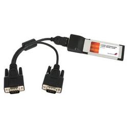 STARTECH.COM Startech.com 2 Port 16950 ExpressCard Serial Adapter - ExpressCard/34 - 2 x DB-9 Male RS-232 Serial Via Cable (Optional) - Plug-in Module