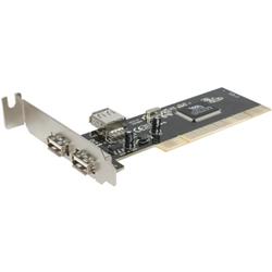 STARTECH.COM Startech.com 2 Port PCI USB 2.0 Card - 2 x 4-pin Type A Female USB 2.0 - USB External, 1 x 4-pin Type A Female USB 2.0 - USB Internal - Plug-in Card