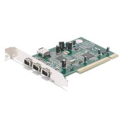 STARTECH.COM Startech.com 3 Port IEEE-1394 FireWire PCI Card - 3 x 6-pin FireWire IEEE 1394a - FireWire External, 1 x 6-pin FireWire IEEE 1394a - FireWire Internal - Plug-