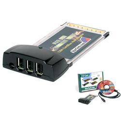 STARTECH.COM Startech.com CB1394 FireWire CardBus Adapter - 3 x 6-pin FireWire IEEE 1394 - Plug-in Card