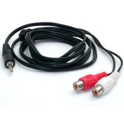 STARTECH.COM Startech.com RCA Audio Cable - 1 x Mini-phone - 2 x RCA - 6ft - Black