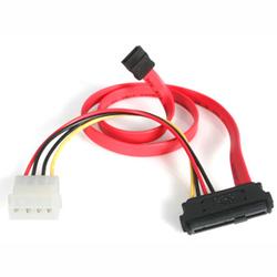 STARTECH.COM Startech.com SAS to SATA with LP4 Power Cable - 7-pin Serial ATA Maleto LP4 Male 29-pin SAS - 18