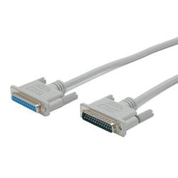 STARTECH.COM Startech.com Serial/Parallel Cable - 1 x DB-25 - 1 x DB-25 - 10ft - Gray