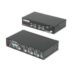 STARTECH.COM Startech.com StarView KVM Switch - 4 x 1 - 3 x mini-DIN (PS/2) , 4 x Type B USB, 4 x HD-15 Video - 1U - Rack-mountable