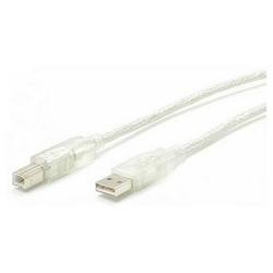 STARTECH.COM Startech.com USB Cable - 1 x Type A - 1 x Type B - 10ft - Transparent