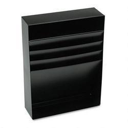 Mmf Industries Steel, 3-Compartment Desk Drawer Stationery Holder, 15 Deep, Black (MMF271R2S15BK)